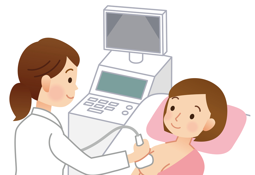 乳がん検診-乳房エコーのイメージ